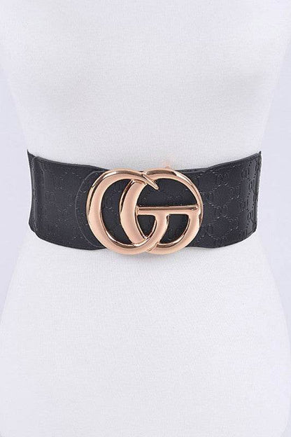 Embossed Logo Elastic Belt - Shop Style & More | Fresh Looks, Everyday Deals & Free Shipping
