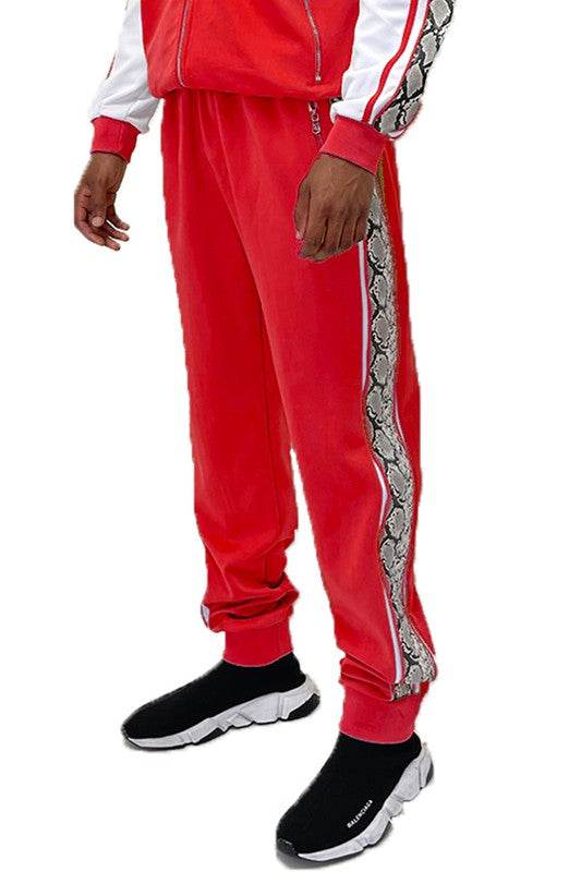 Weiv Mens Snake Side Tape Jogger Pants - Shop Style & More | Fresh Looks, Everyday Deals & Free Shipping