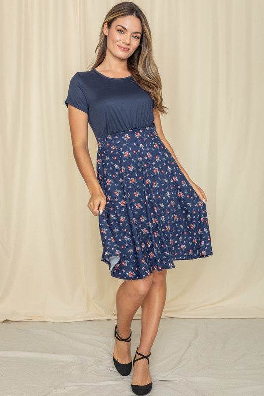 Floral Band Flare Dress - Shop Style & More | Fresh Looks, Everyday Deals & Free Shipping