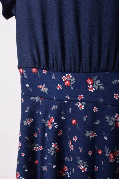 Floral Band Flare Dress - Shop Style & More | Fresh Looks, Everyday Deals & Free Shipping