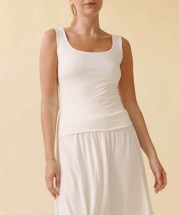 BAMBOO DOUBLE LAYERED TANK - Shop Style & More | Fresh Looks, Everyday Deals & Free Shipping