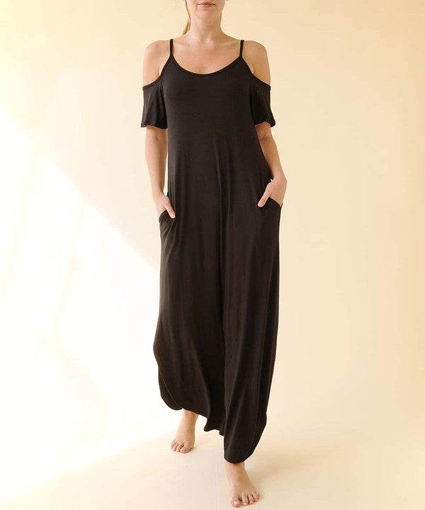 BAMBOO COLD SHOULDER MAXI DRESS - Shop Style & More | Fresh Looks, Everyday Deals & Free Shipping