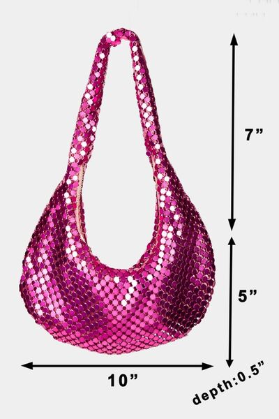 Fame Sequin Disc Handbag Bags