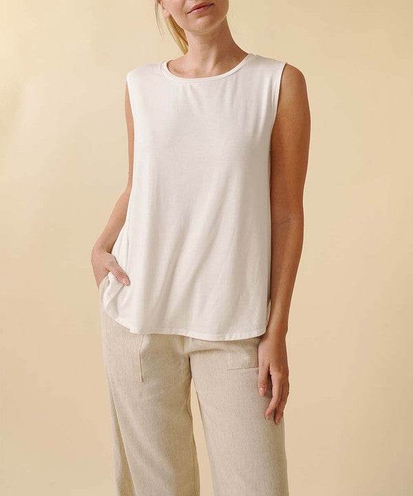 BAMBOO MUSCLE SLEEVLESS TOP - Shop Style & More | Fresh Looks, Everyday Deals & Free Shipping
