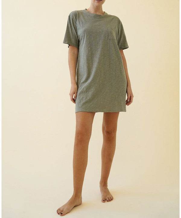 COTTON SLUB T SHIRTS DRESS - Shop Style & More | Fresh Looks, Everyday Deals & Free Shipping