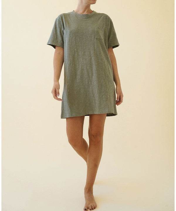 COTTON SLUB T SHIRTS DRESS - Shop Style & More | Fresh Looks, Everyday Deals & Free Shipping