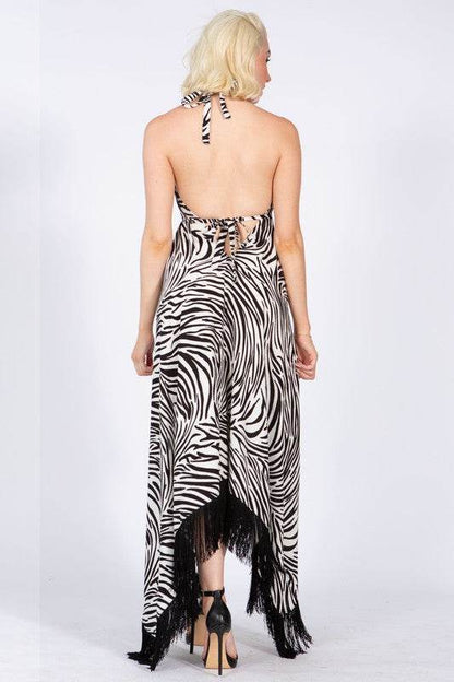 Fringed Trapeze Halter Dress - Shop Style & More | Fresh Looks, Everyday Deals & Free Shipping