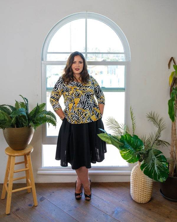 Knee Length circle skirt with side seam pockets - Shop Style & More | Fresh Looks, Everyday Deals & Free Shipping