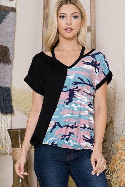 Cold Shoulder Wrap Front Top - Shop Style & More | Fresh Looks, Everyday Deals & Free Shipping