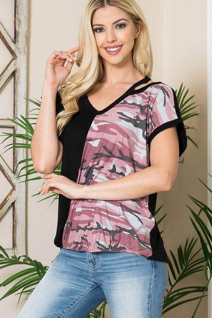 Cold Shoulder Wrap Front Top - Shop Style & More | Fresh Looks, Everyday Deals & Free Shipping
