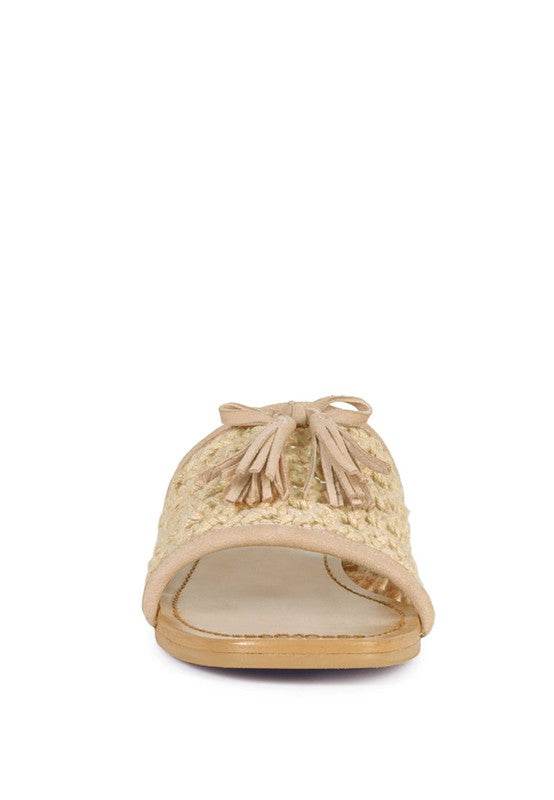 CEDAR HANDWOVEN NATURAL TASSEL FLATS - Shop Style & More | Fresh Looks, Everyday Deals & Free Shipping