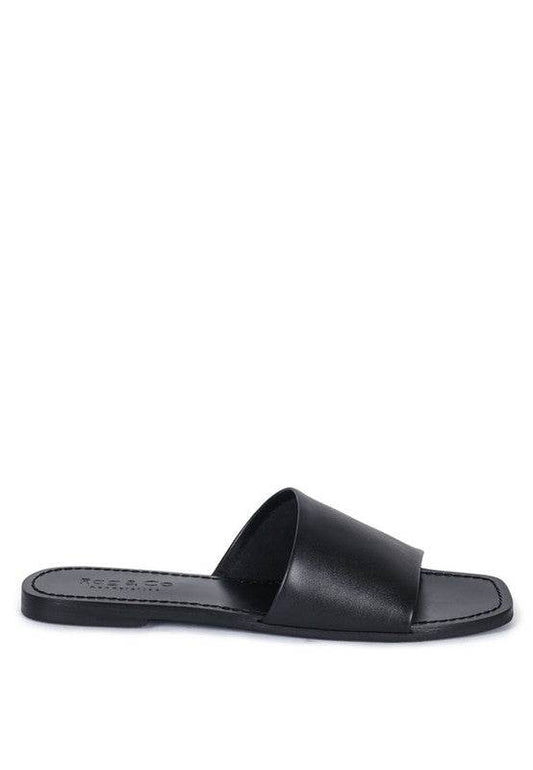 TATAMI LEATHER CLASSIC SLIDE FLATS - Shop Style & More | Fresh Looks, Everyday Deals & Free Shipping