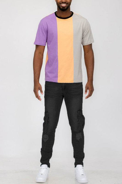 Weiv Mens Color Block T Shirt - Shop Style & More | Fresh Looks, Everyday Deals & Free Shipping