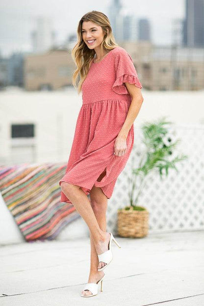 Swiss Dot Chiffon Dress - Shop Style & More | Fresh Looks, Everyday Deals & Free Shipping