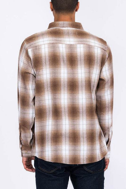 Regular Fit Checker Plaid Flannel Long Sleeve - Shop Style & More | Fresh Looks, Everyday Deals & Free Shipping