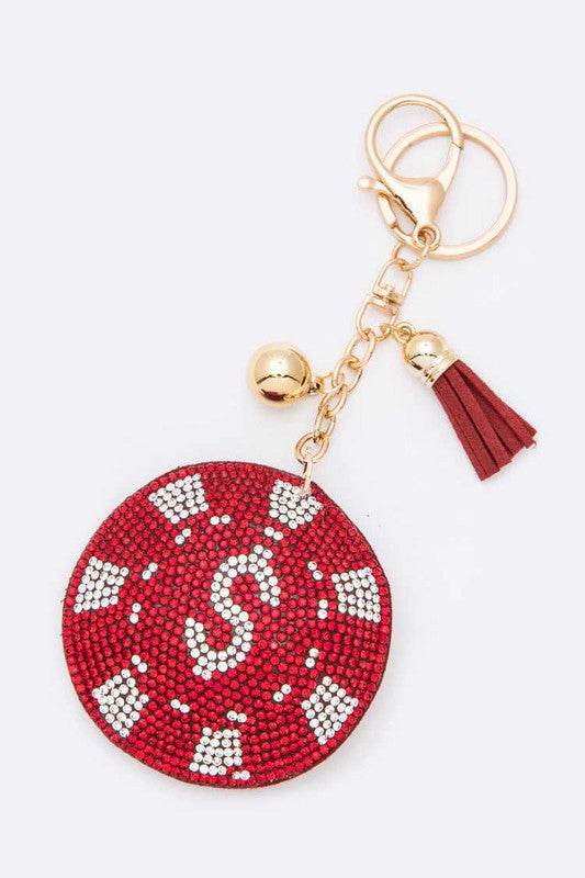 Dollar Chip Rhinestone Iconic Key Chain - Shop Style & More | Fresh Looks, Everyday Deals & Free Shipping