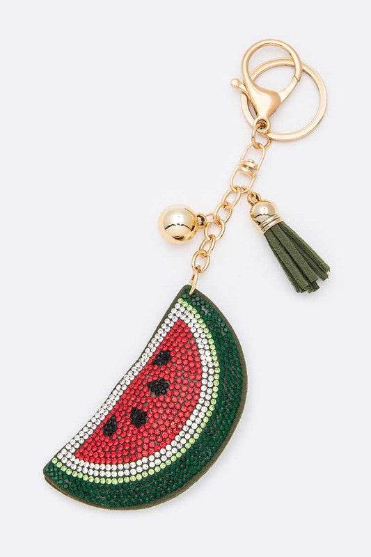Watermelon Rhinestone Key Chain - Shop Style & More | Fresh Looks, Everyday Deals & Free Shipping