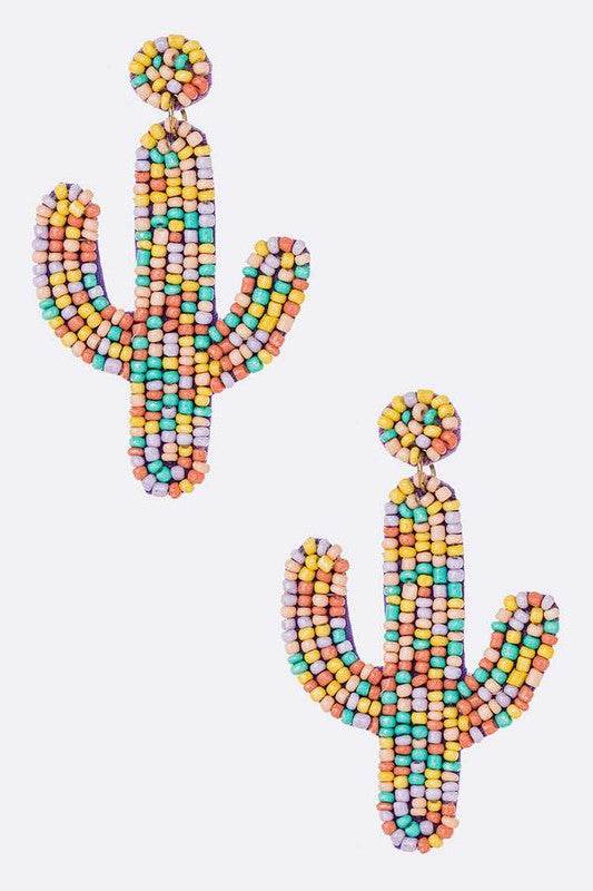 Beaded Cactus Iconic Earrings - Shop Style & More | Fresh Looks, Everyday Deals & Free Shipping