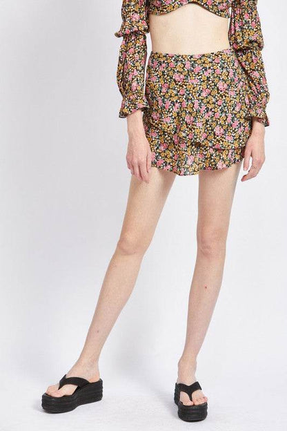 DITSY FLORAL RUFFLED SKORT - Shop Style & More | Fresh Looks, Everyday Deals & Free Shipping