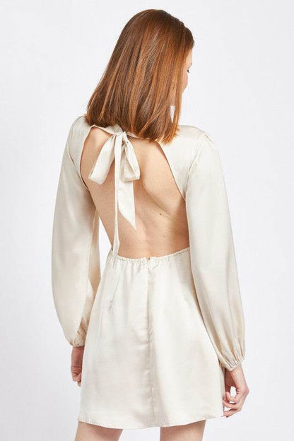 V NECK CUT OUT MINI DRESS WITH O RING DETAIL - Shop Style & More | Fresh Looks, Everyday Deals & Free Shipping