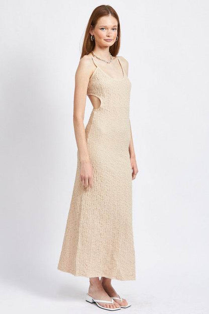 SPAGHETTI STRAP OPEN BACK MIDI DRESS - Shop Style & More | Fresh Looks, Everyday Deals & Free Shipping