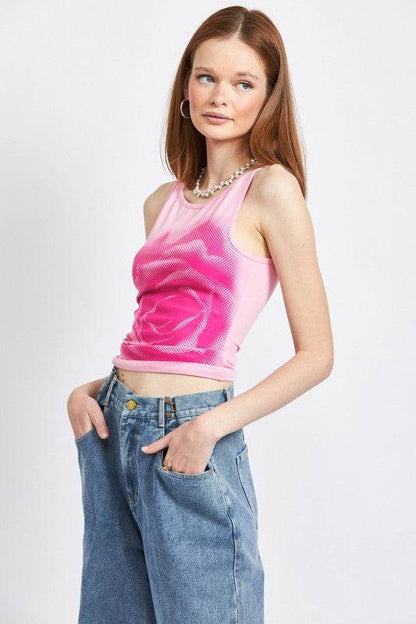 SCREEN PRINT BOAT NECK TANK TOP - Shop Style & More | Fresh Looks, Everyday Deals & Free Shipping