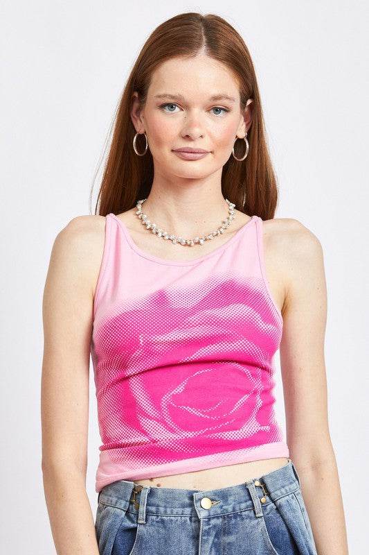SCREEN PRINT BOAT NECK TANK TOP - Shop Style & More | Fresh Looks, Everyday Deals & Free Shipping