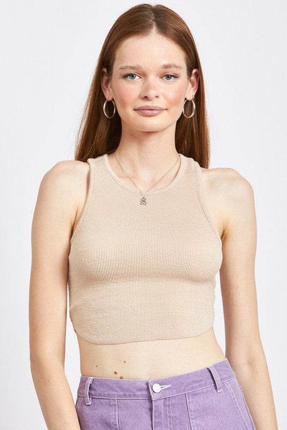 RACER BACK CROPPPED TANK TOP - Shop Style & More | Fresh Looks, Everyday Deals & Free Shipping