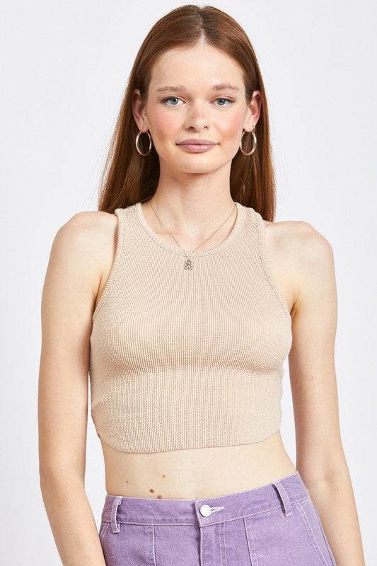 RACER BACK CROPPPED TANK TOP - Shop Style & More | Fresh Looks, Everyday Deals & Free Shipping
