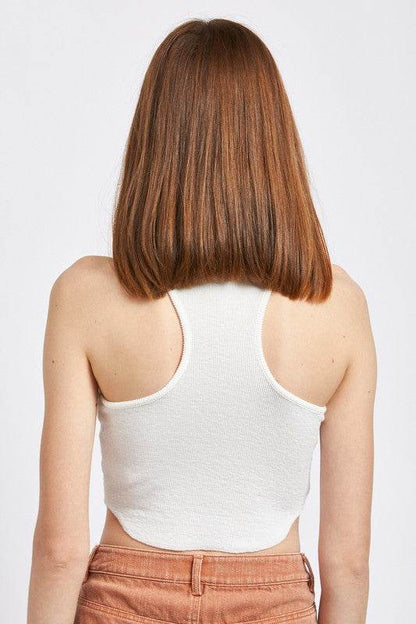 RACER BACK CROPPPED TANK TOP - Shop Style & More | Fresh Looks, Everyday Deals & Free Shipping