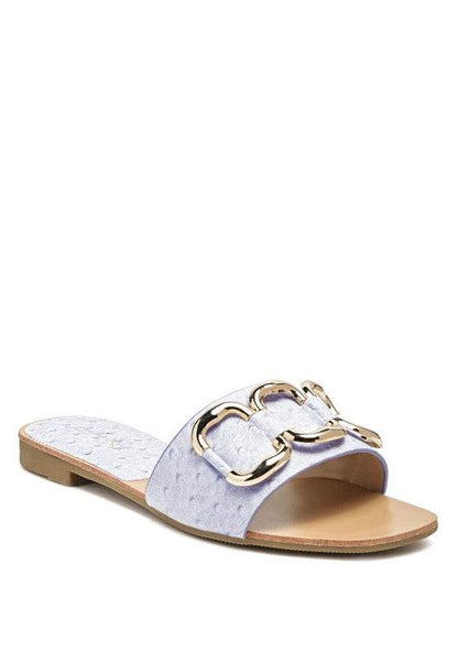 MADELEINE METAL RINGS FLAT SLIDES - Shop Style & More | Fresh Looks, Everyday Deals & Free Shipping