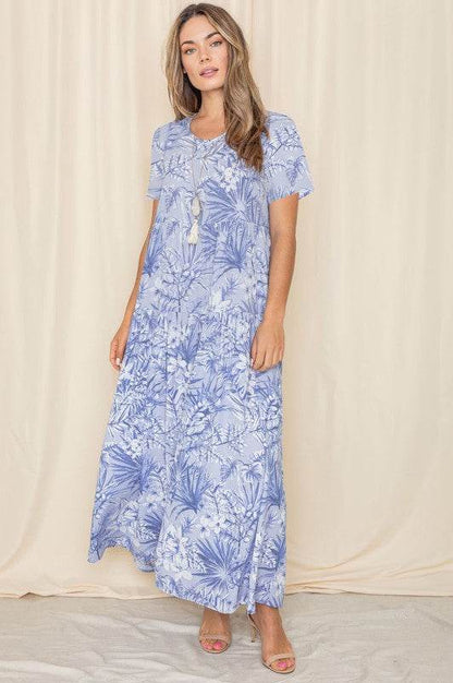 Tropical Tiered Flowy Maxi Dress - Shop Style & More | Fresh Looks, Everyday Deals & Free Shipping