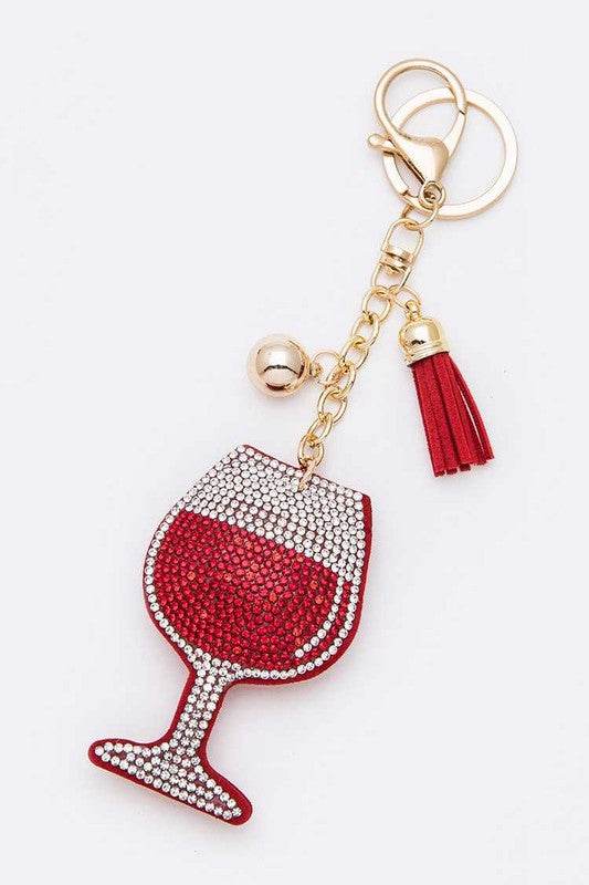 Crystal Wine Glass Tassel Key Chain - Shop Style & More | Fresh Looks, Everyday Deals & Free Shipping
