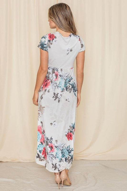 Short Sleeve Floral Maxi Dress - Shop Style & More | Fresh Looks, Everyday Deals & Free Shipping