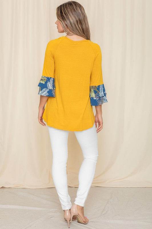 Floral Double Ruffle Tunic - Shop Style & More | Fresh Looks, Everyday Deals & Free Shipping