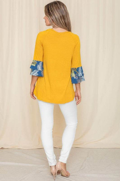 Floral Double Ruffle Tunic - Shop Style & More | Fresh Looks, Everyday Deals & Free Shipping