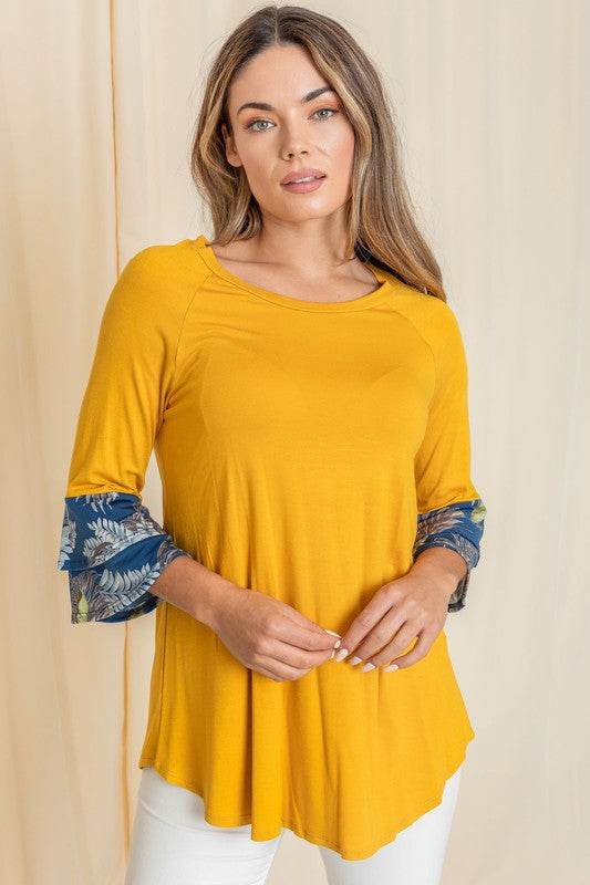 Floral Double Ruffle Tunic - Shop Style & More | Fresh Looks, Everyday Deals & Free Shipping