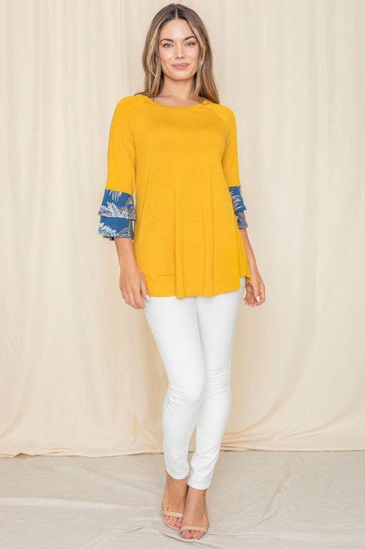Floral Double Ruffle Tunic - Shop Style & More | Fresh Looks, Everyday Deals & Free Shipping