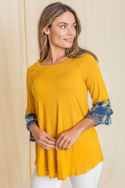 Floral Double Ruffle Tunic - Shop Style & More | Fresh Looks, Everyday Deals & Free Shipping