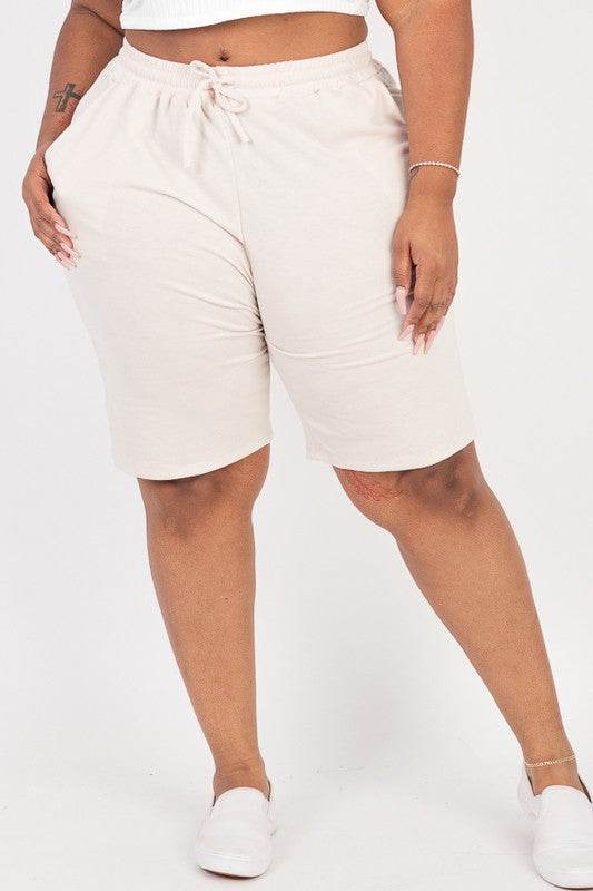 Plus Size French Terry Bermuda Shorts - Shop Style & More | Fresh Looks, Everyday Deals & Free Shipping