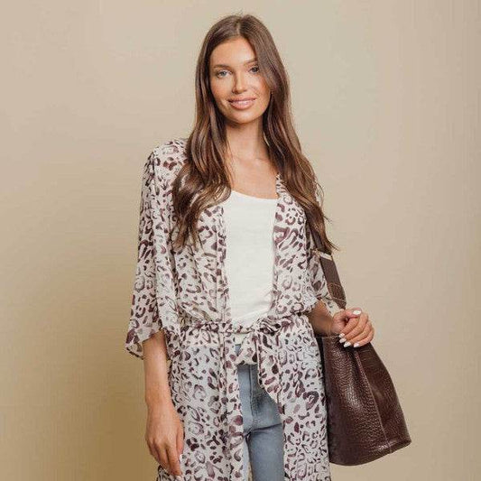 Cheetah Kimono - Shop Style & More | Fresh Looks, Everyday Deals & Free Shipping