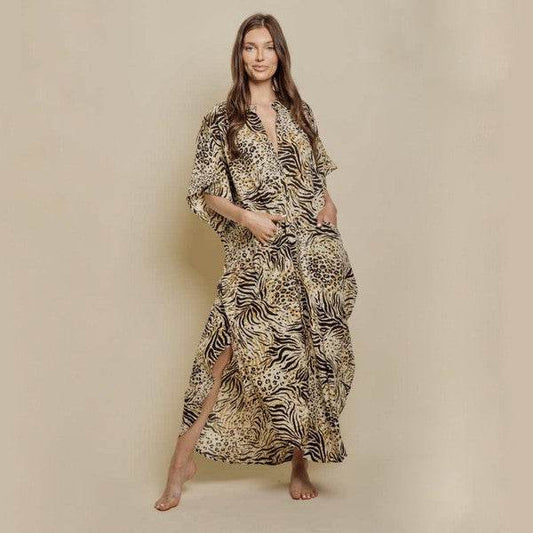 Wide Dress -Animal Print - Shop Style & More | Fresh Looks, Everyday Deals & Free Shipping
