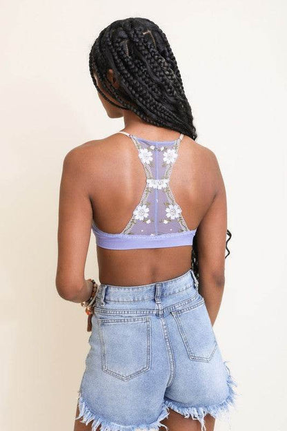 Floral Lattice Bralette - Shop Style & More | Fresh Looks, Everyday Deals & Free Shipping