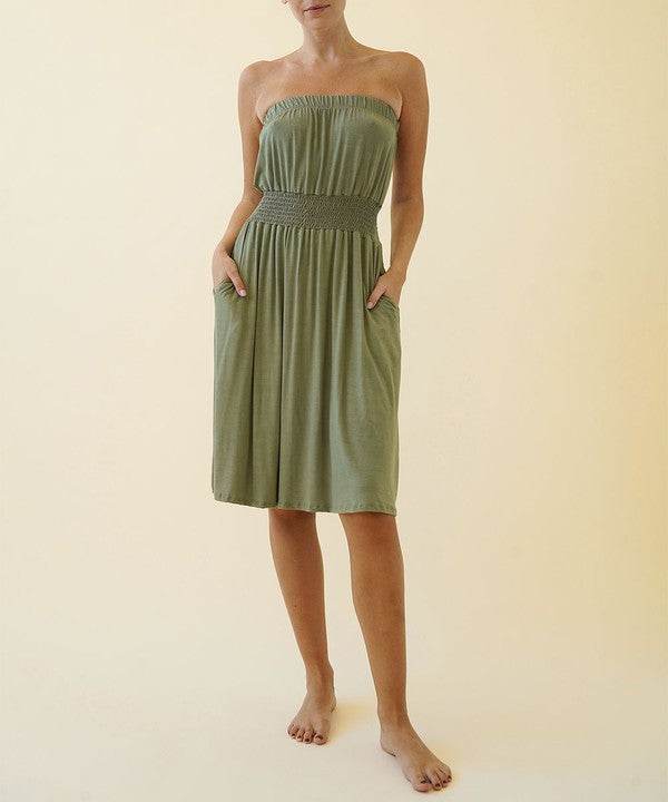 BAMBOO TUBE DRESS KNEE LENGTH - Shop Style & More | Fresh Looks, Everyday Deals & Free Shipping
