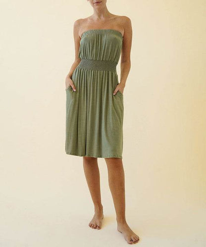 BAMBOO TUBE DRESS KNEE LENGTH - Shop Style & More | Fresh Looks, Everyday Deals & Free Shipping