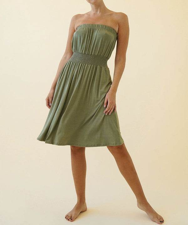 BAMBOO TUBE DRESS KNEE LENGTH - Shop Style & More | Fresh Looks, Everyday Deals & Free Shipping