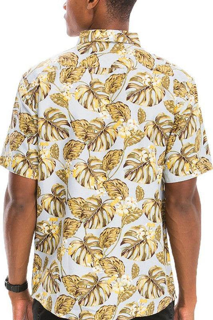 Hawaiian Print Button Down Shirt - Shop Style & More | Fresh Looks, Everyday Deals & Free Shipping