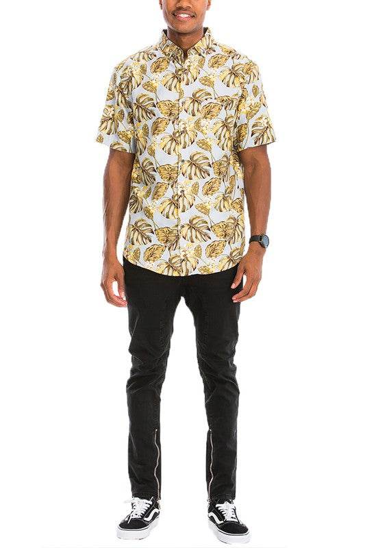 Hawaiian Print Button Down Shirt - Shop Style & More | Fresh Looks, Everyday Deals & Free Shipping