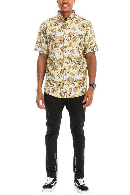 Hawaiian Print Button Down Shirt - Shop Style & More | Fresh Looks, Everyday Deals & Free Shipping