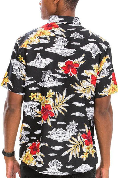 Hawaiian Print Button Down Shirt - Shop Style & More | Fresh Looks, Everyday Deals & Free Shipping